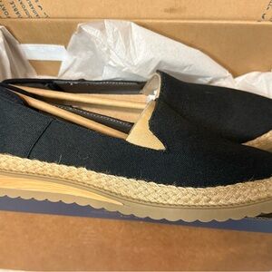 Dr. Scholl's Jetset Isle, Black Canvas Shoes Women’s Size 6.5M with OdorBan Tech